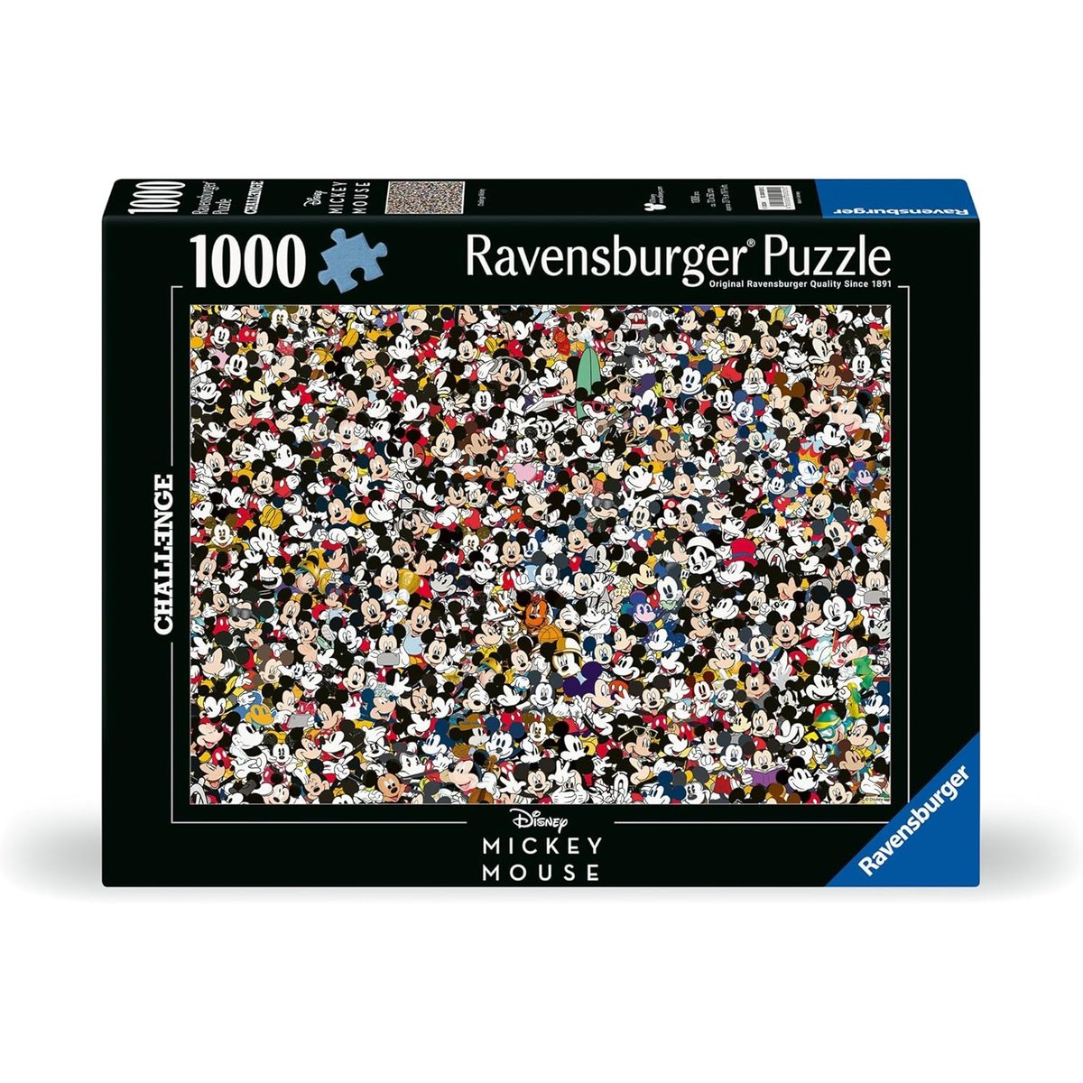 Challenge Puzzle Mickey Mouse 1000 pièces blanc, RAVENSBURGER