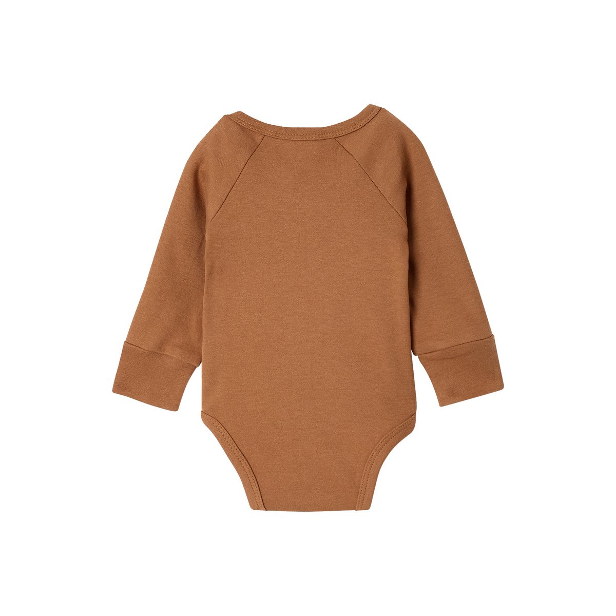 Lot de 5 bodies manches longues caramel, VERTBAUDET