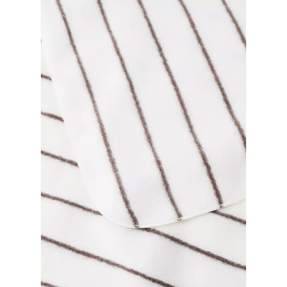 Couverture enfant coton à rayures marron moyen, MANGO HOME