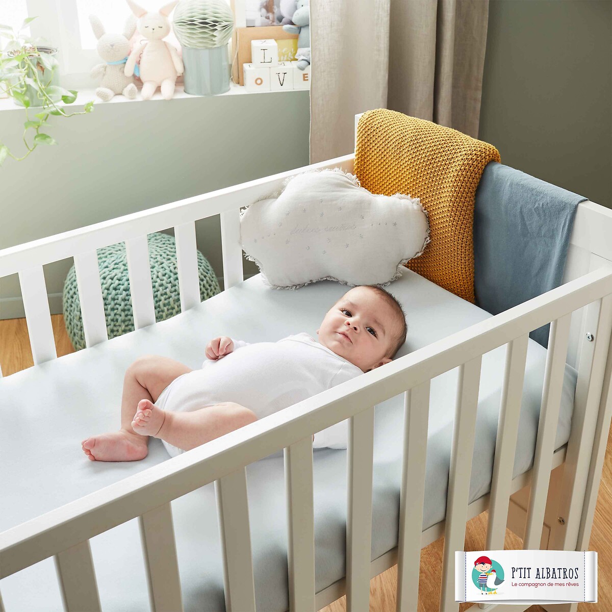 Plan incliné pour lit bébé blanc, P'TIT ALBATROS