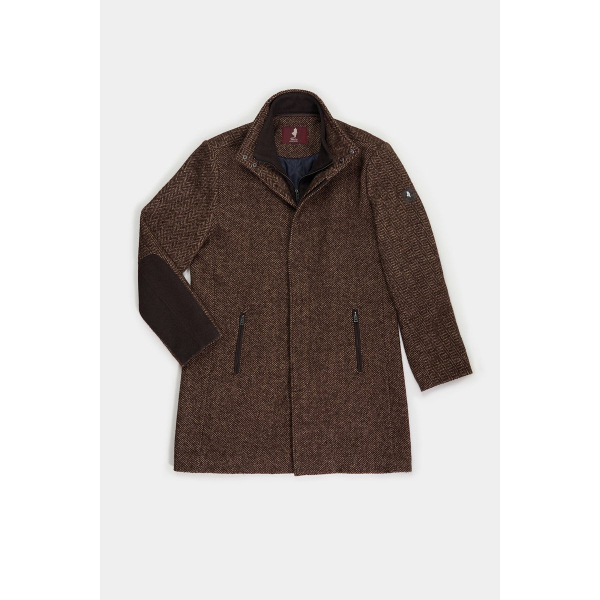 Manteau chevron chocolat, MCS