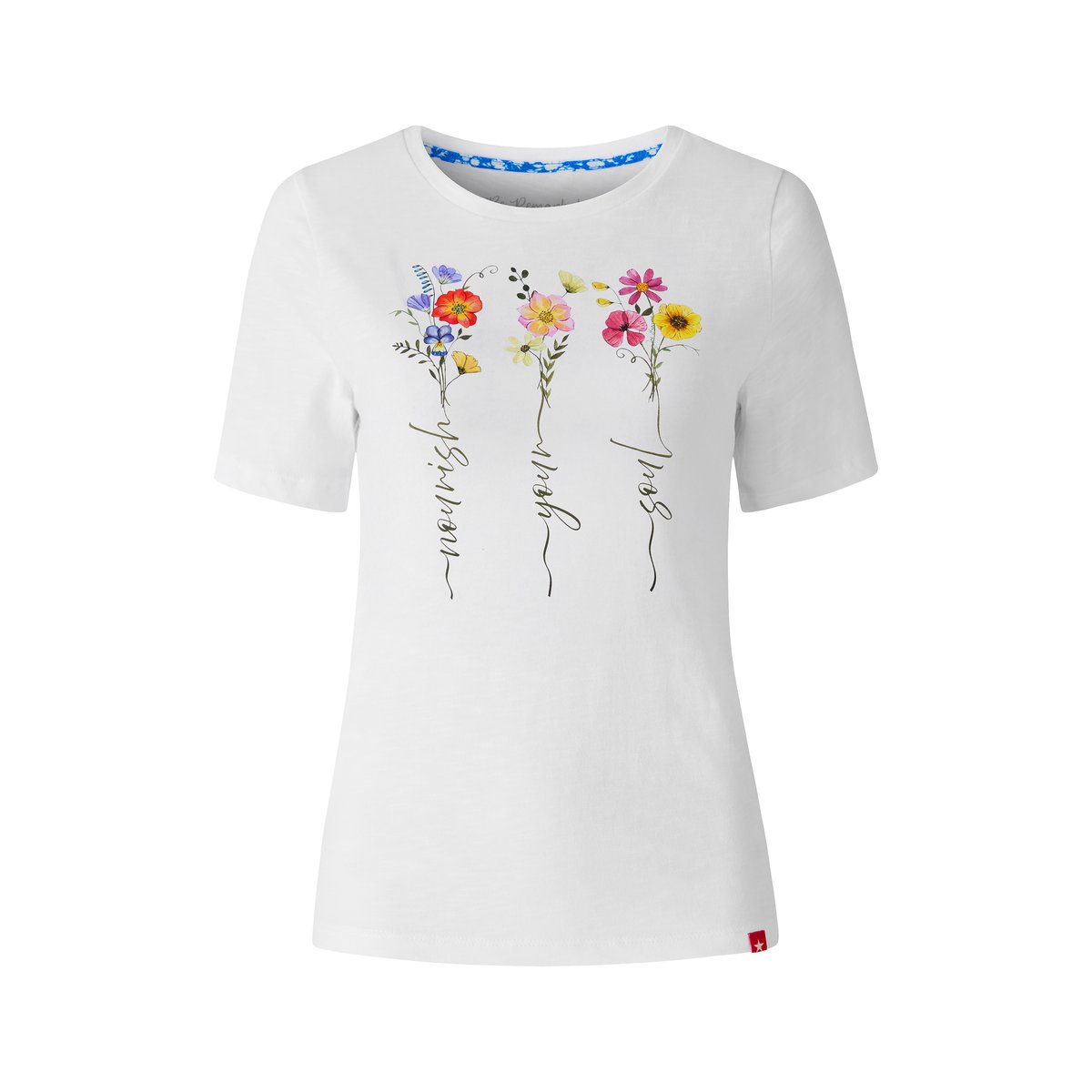 T-shirt à motif floral blanc, JOE BROWNS