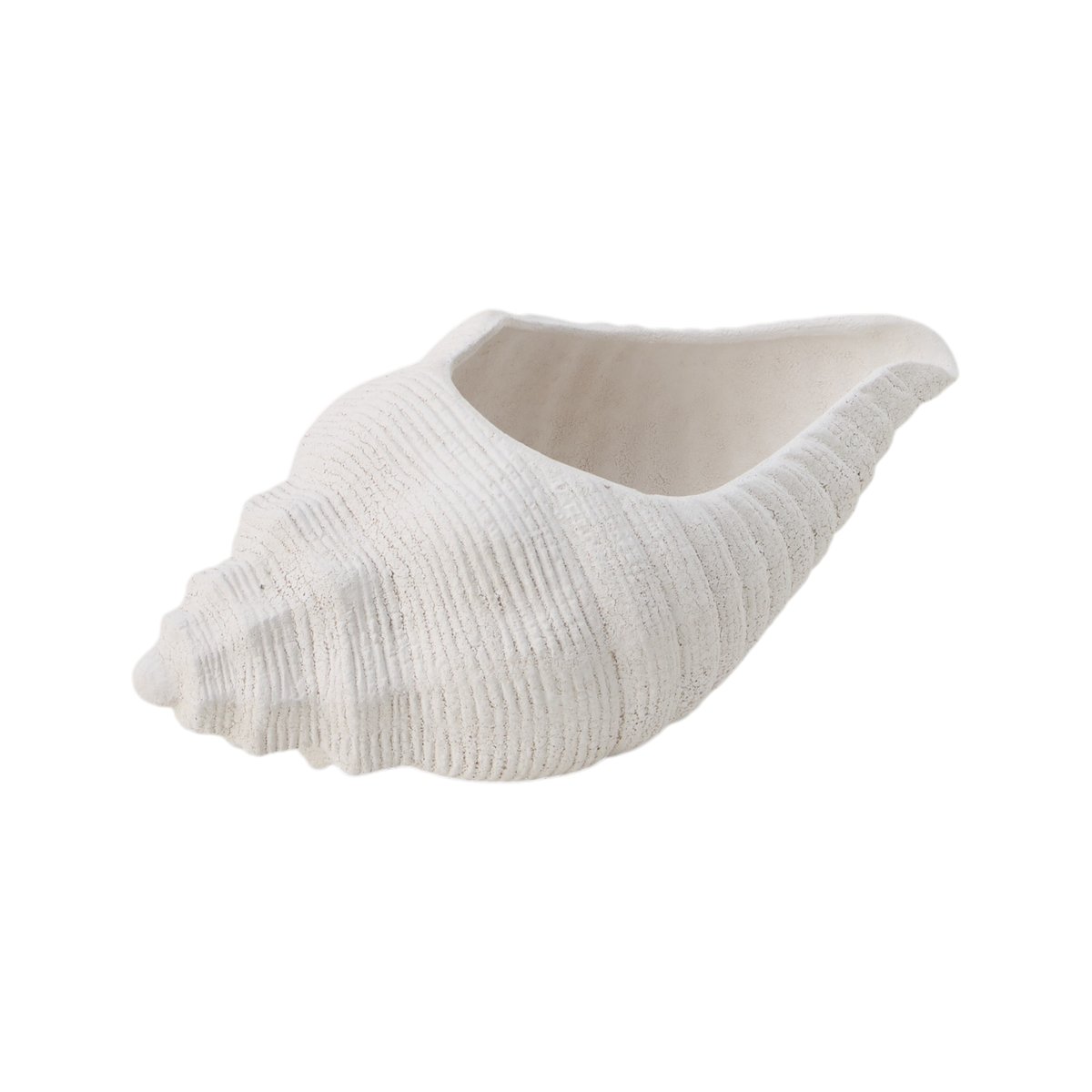 Centre de table céramique déco coquillage 32 cm - SOIZIC blanc, CAMIF