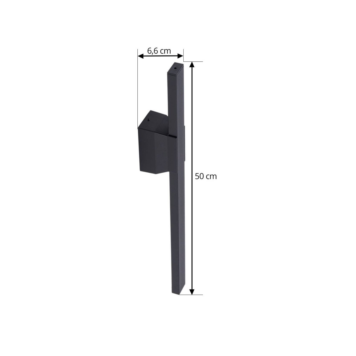 Applique extérieure en aluminium moderneLED noir, LINDBY