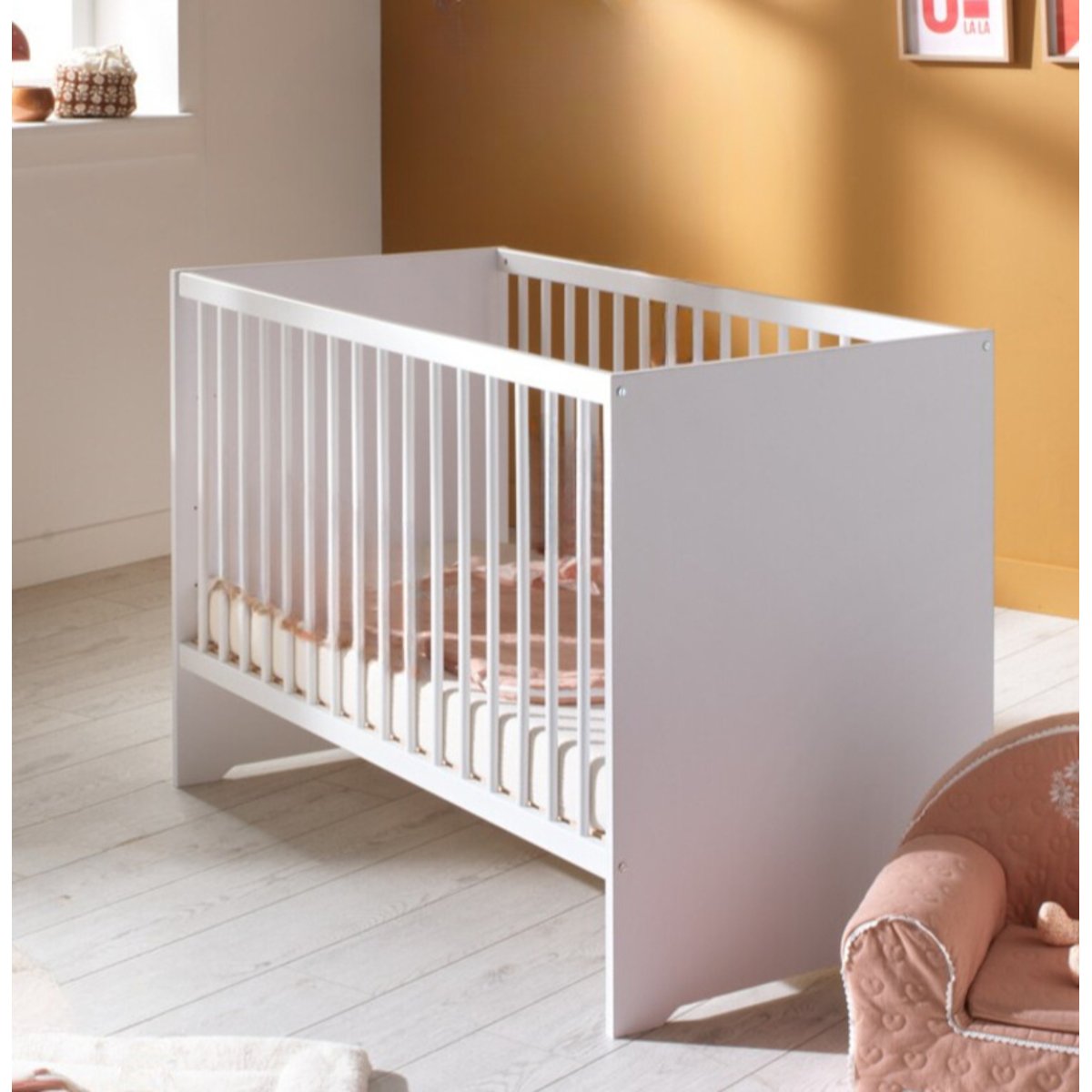 Lit en bois blanc, BABY PRICE