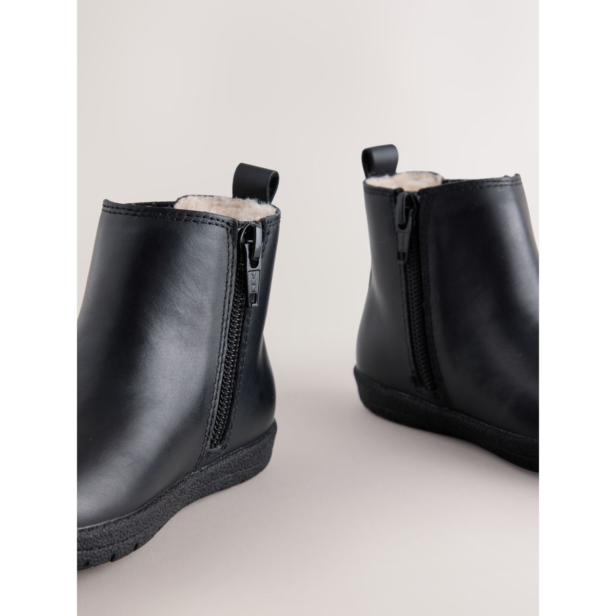 Bottines chelsea en cuir barefoot noir, NEXT