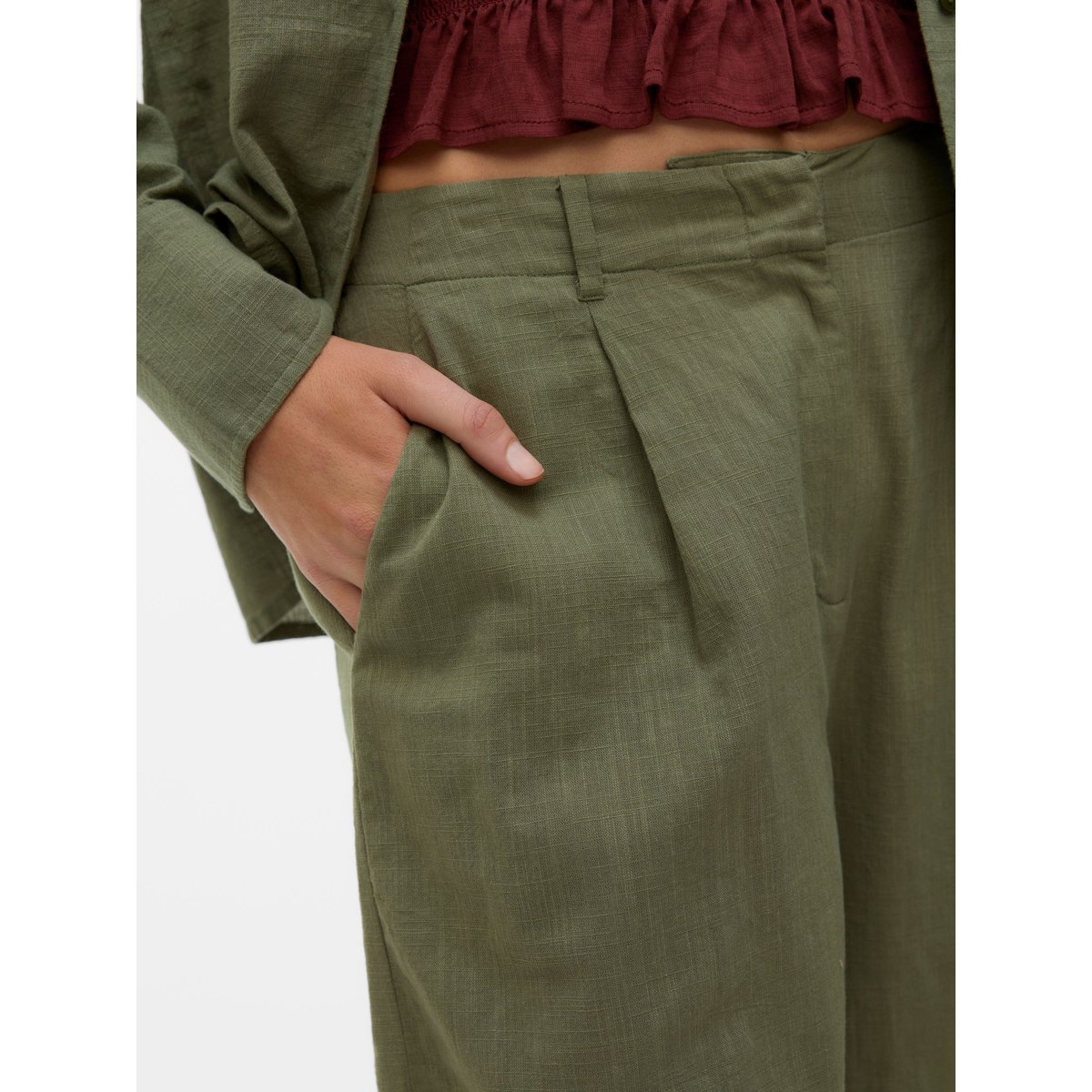 Bermuda verte - deep lichen green 1, VERO MODA