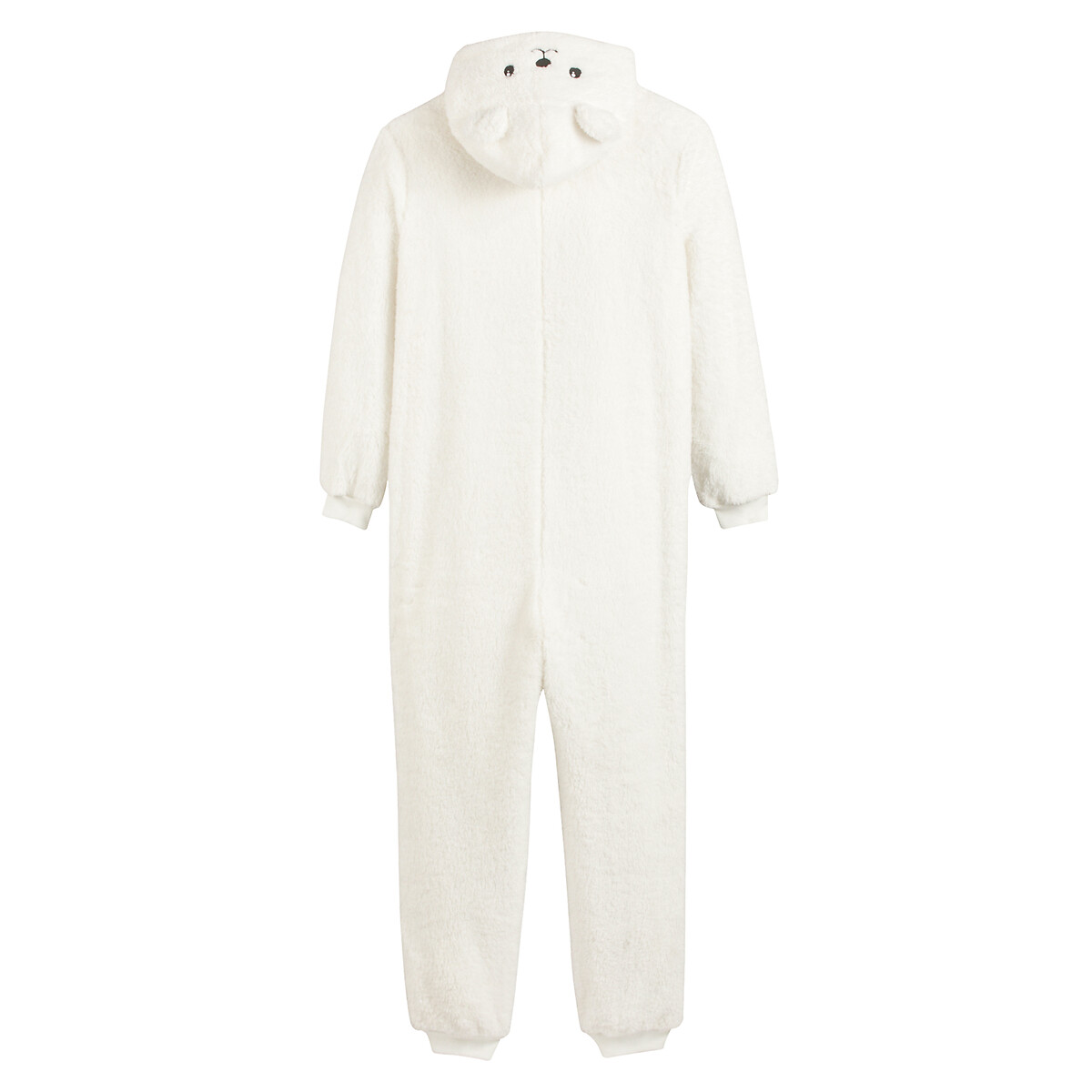 Soft Hooded Bear Onesie ecru , LA REDOUTE COLLECTIONS