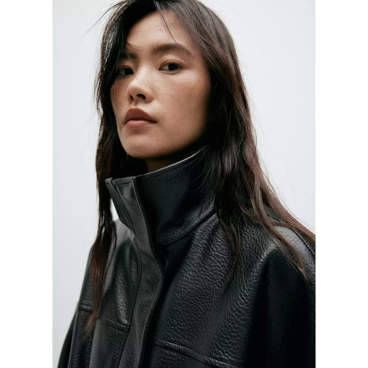Veste belt noir, MANGO