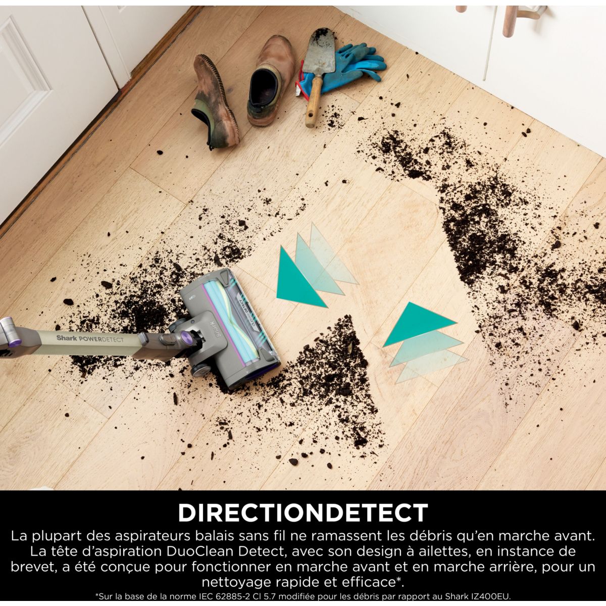 Aspirateur balai PowerDetect avec base de vidage automatique IP3251EUT couleur unique, SHARK