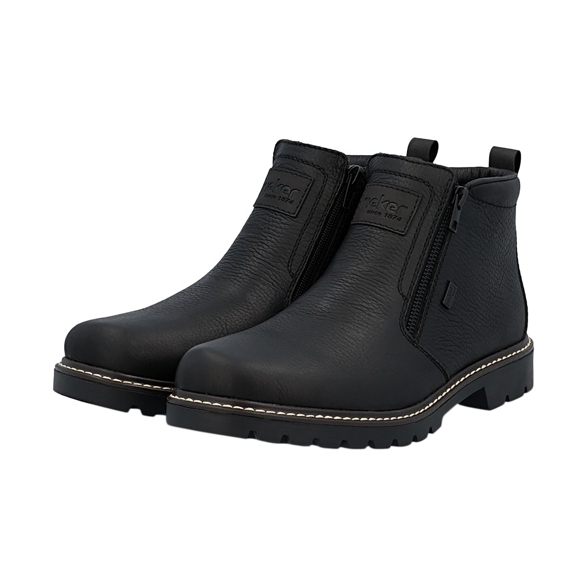 Boot Cuir Michigan noir, RIEKER