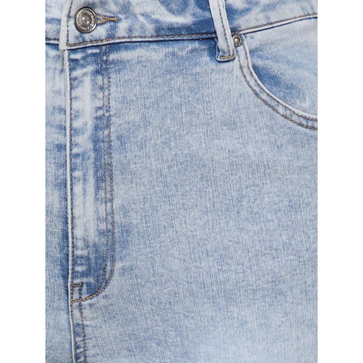 Jean Flared light blue bleached denim, ONLY CARMAKOMA