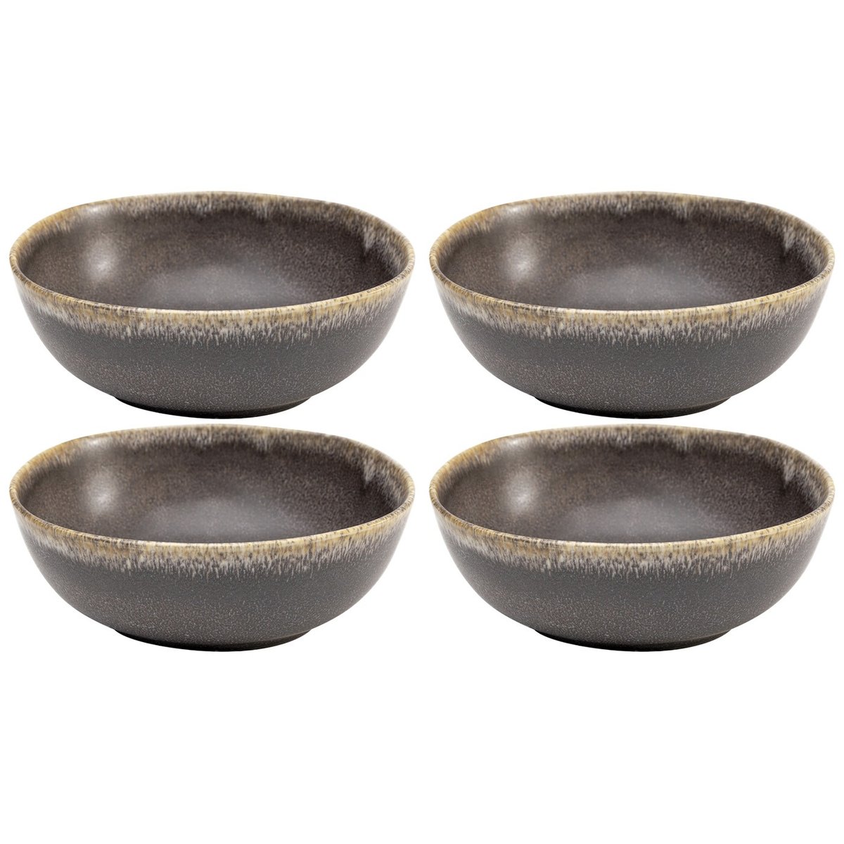 Lot de 4 bols, VALERIO marron, KARE DESIGN