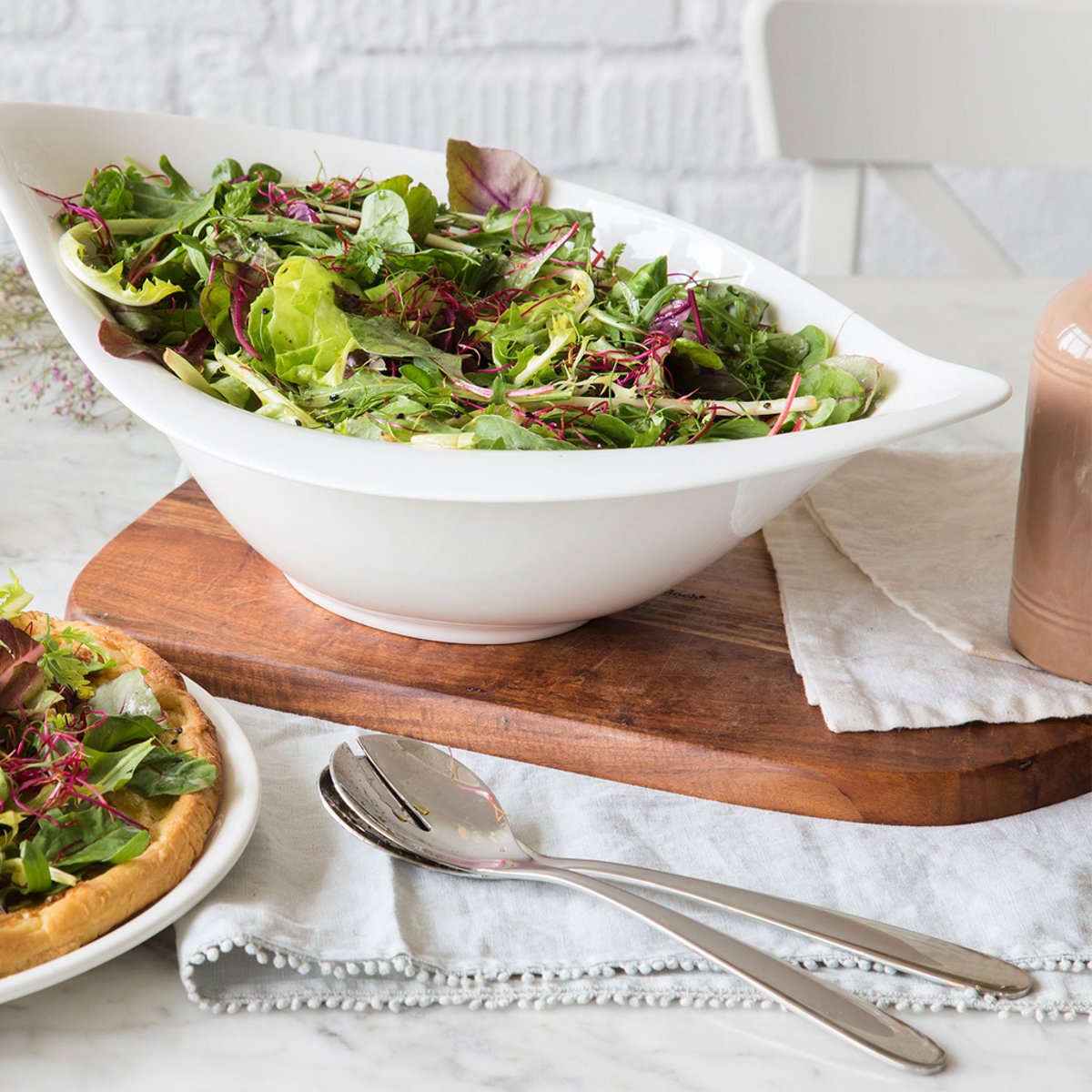 Couvert À Salade, 2Pces DAILY LINE argent/platine, VILLEROY & BOCH