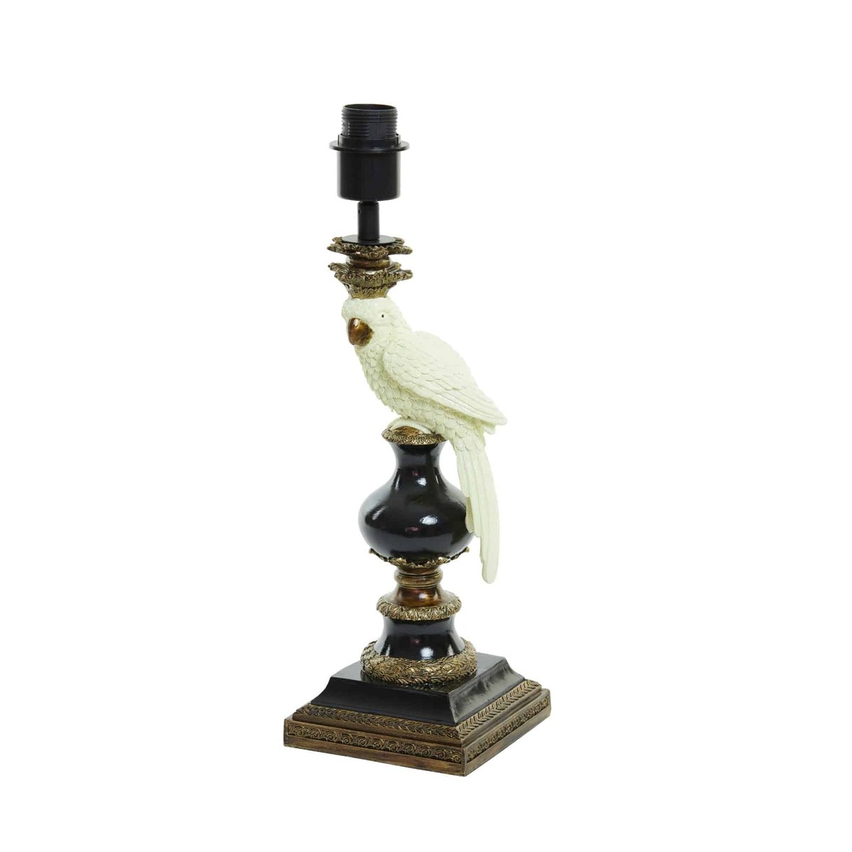 Socle De La Lampe Synthétique-Plastique NYASA bronze antique, LIGHT & LIVING