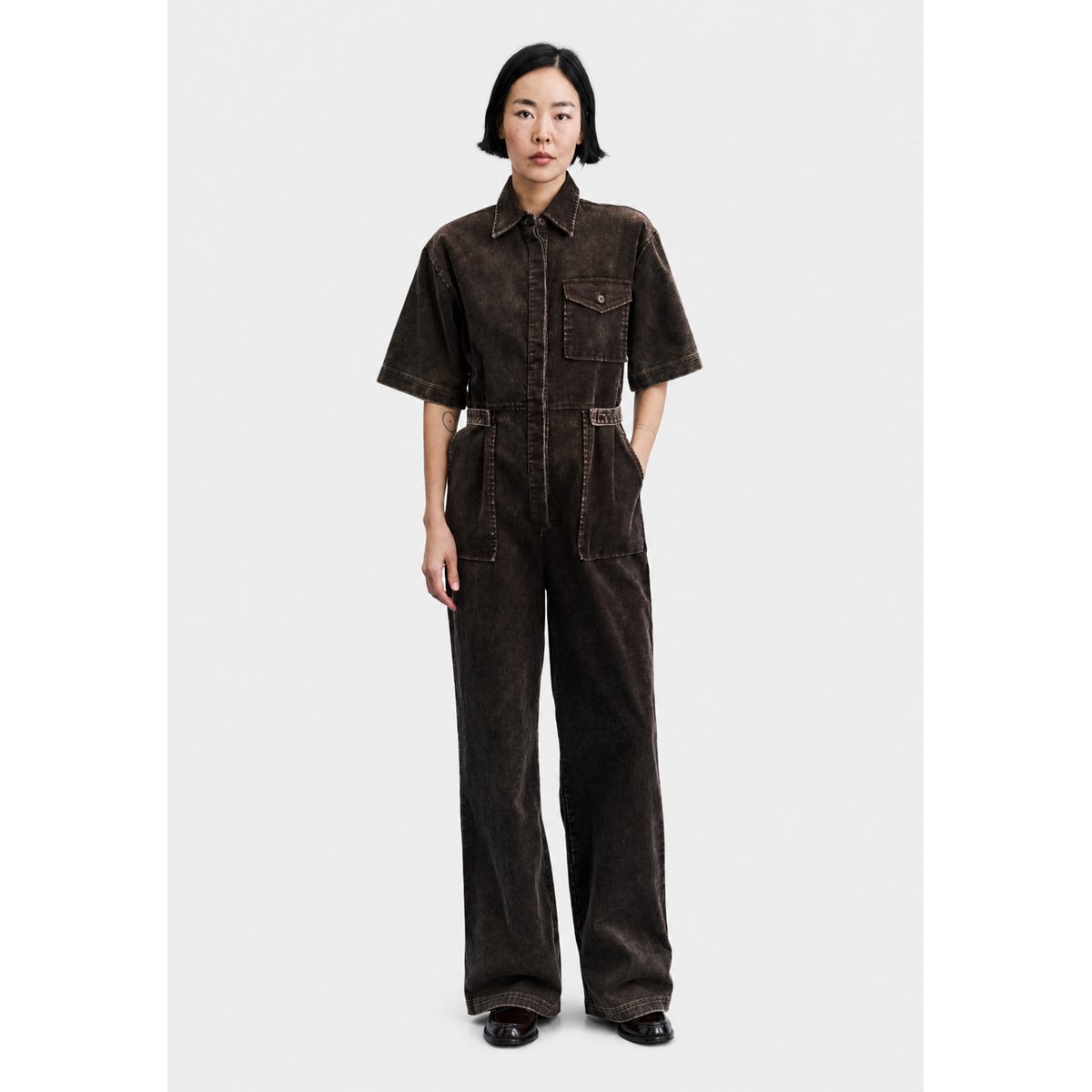 Combi-pantalon Margate en coton MARGATE marron ocre, FRNCH