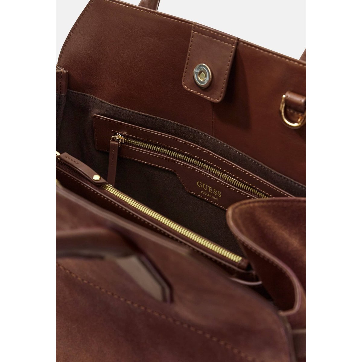 Sac Bandoulière Liza marron, GUESS