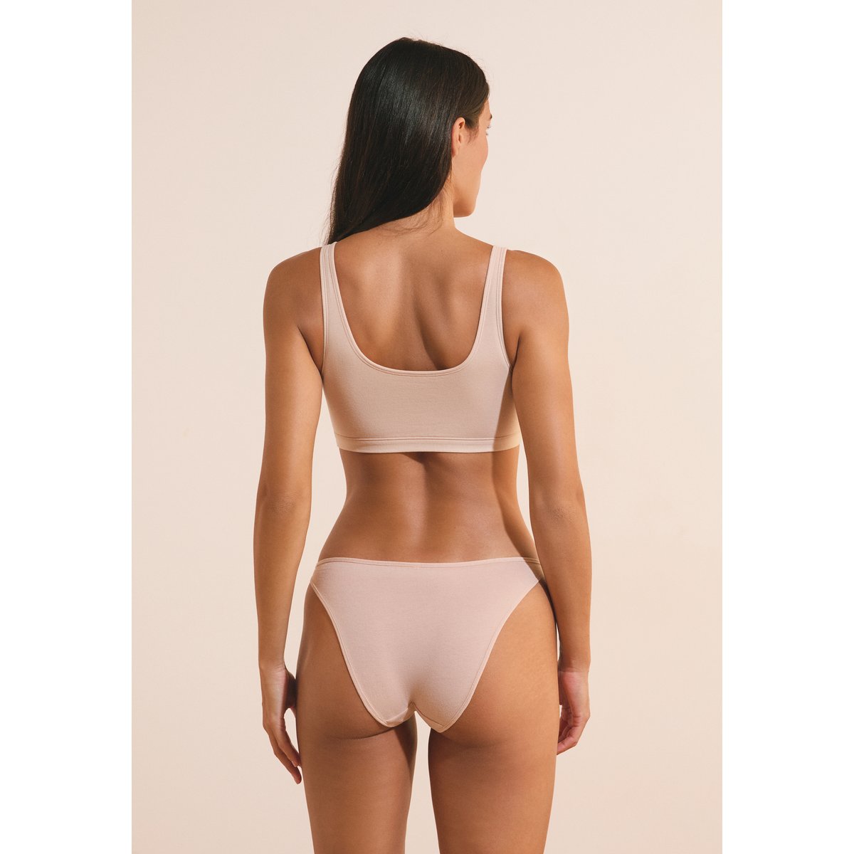 Brassière réversible en coton biologique extensible COTON 360 lin, ETAM