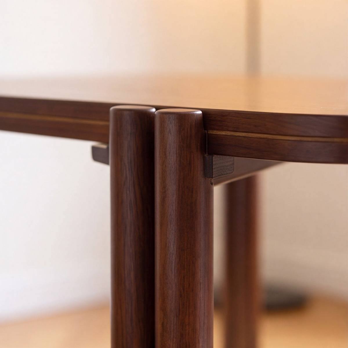 Table à manger en bois de manguier AURALIA bois foncé, MADE IN MEUBLES 