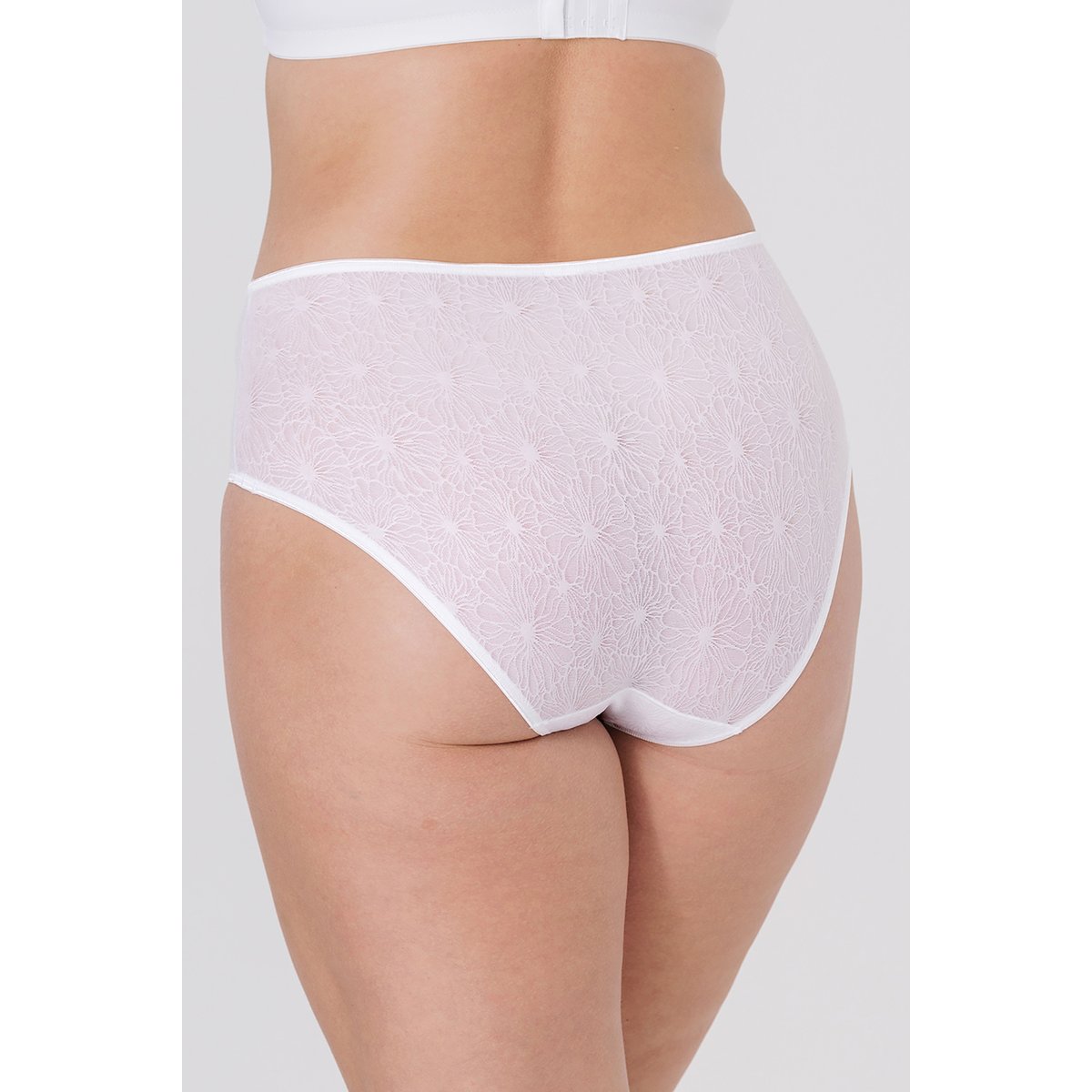 Culotte Midi INVISIBLE LACE blanc, MISS MARY OF SWEDEN