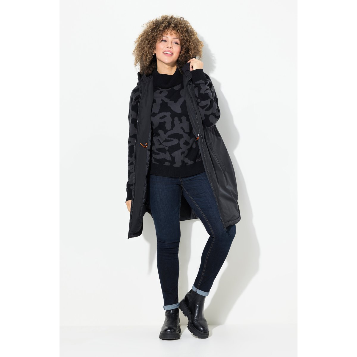 Gilet matelassé HYPRAR réversible noir, ULLA POPKEN