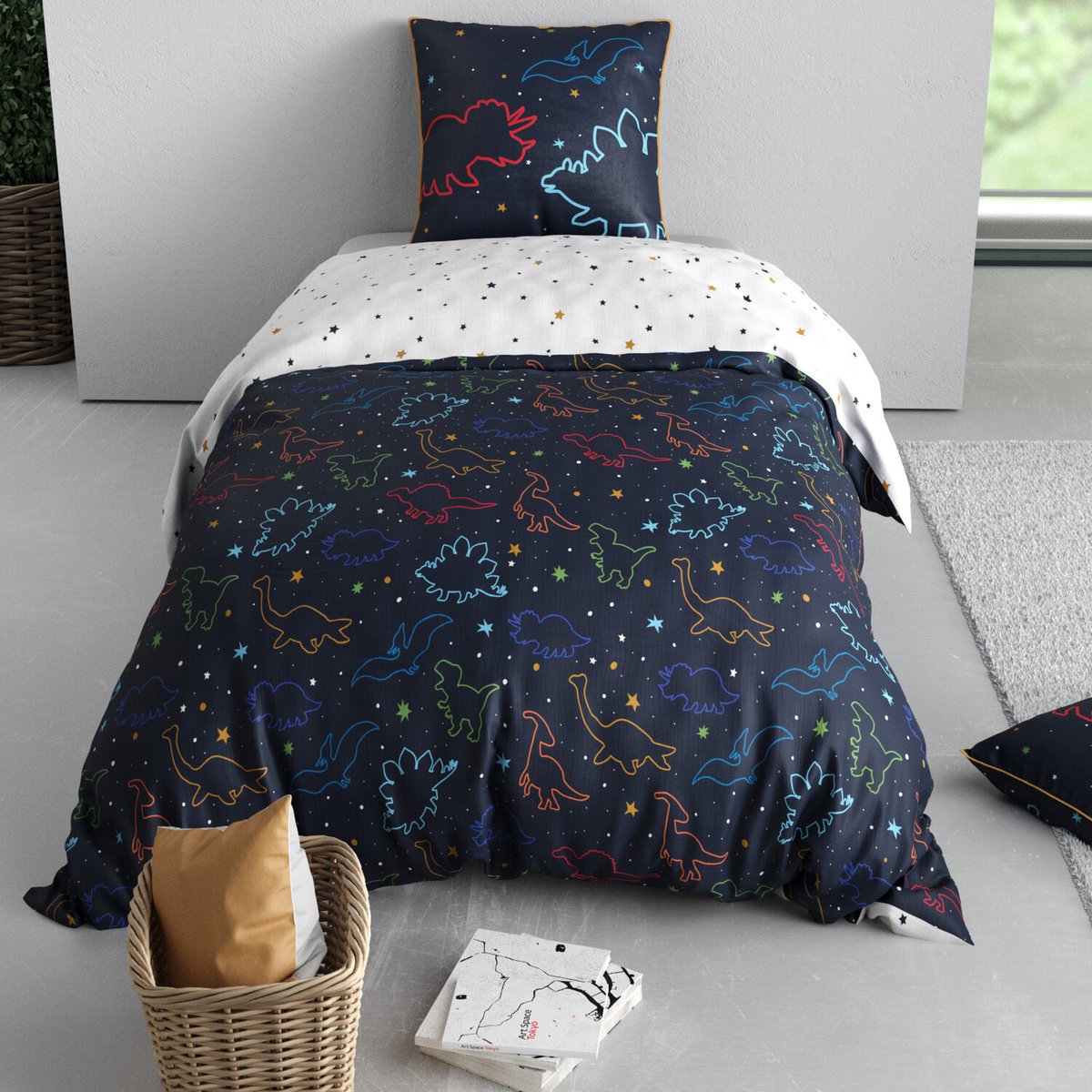 Parure de lit enfant coton, Diplo blanc, C DESIGN HOME TEXTILE