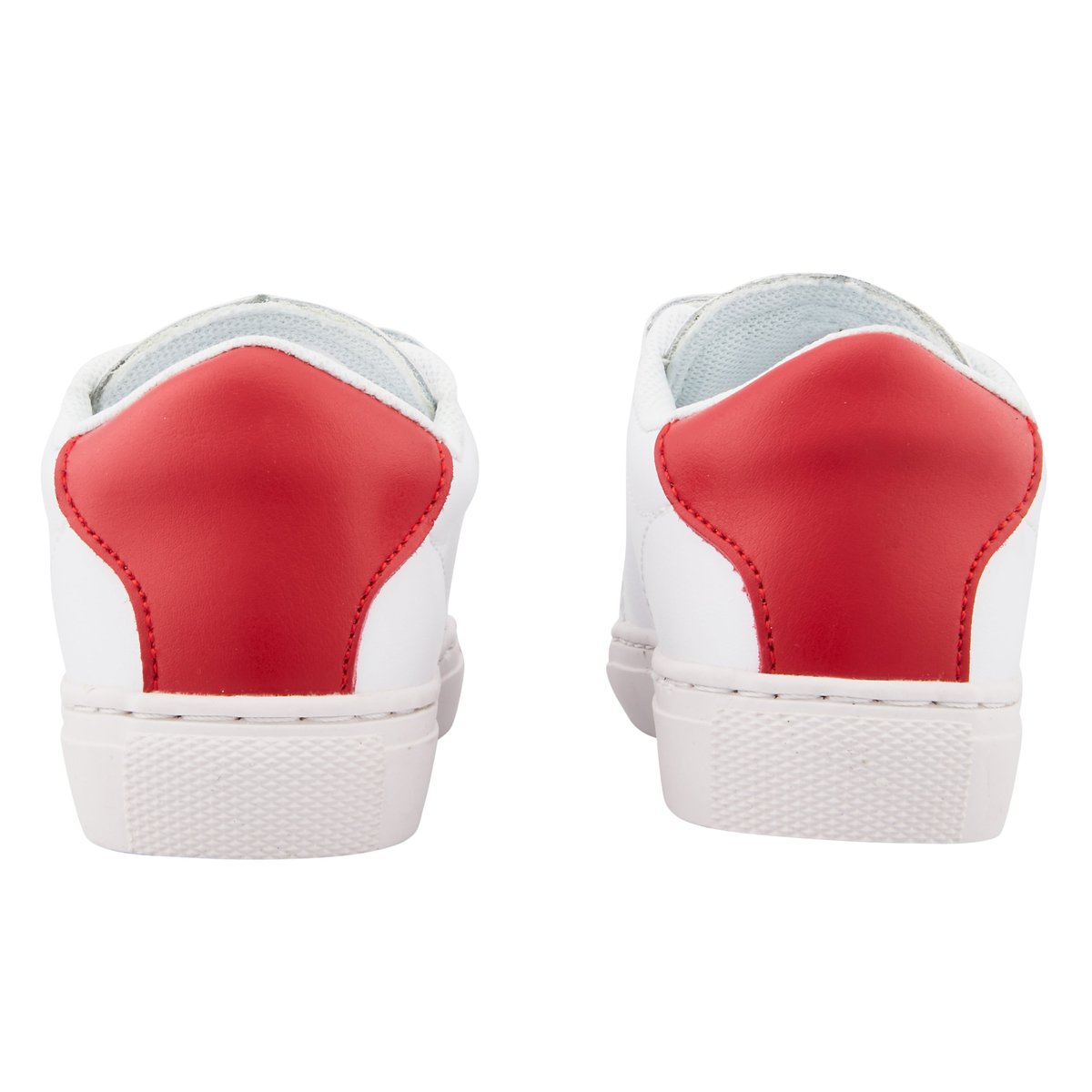 Baskets Enfant En Cuir Mini Edith Amour blanc, BONS BAISERS