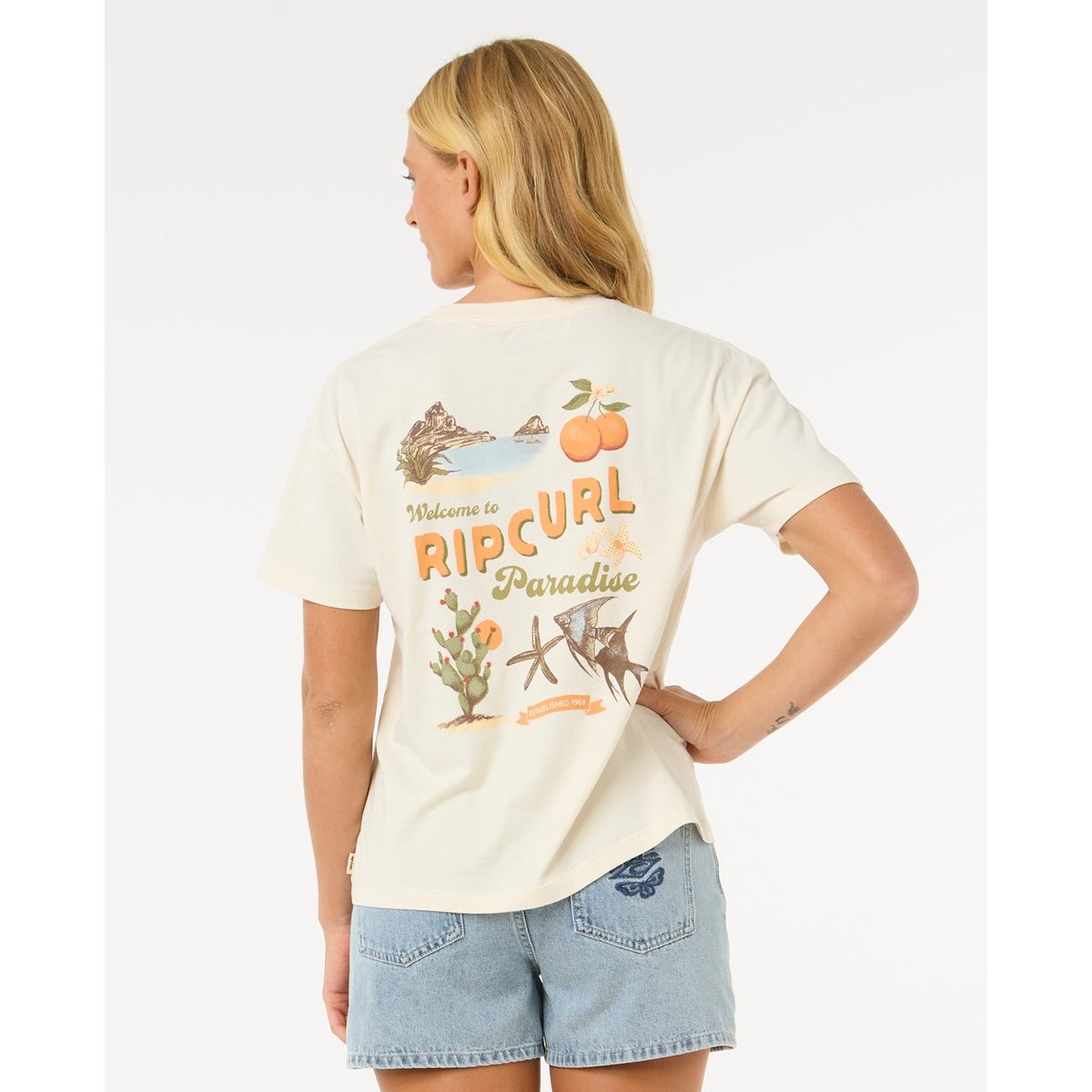 T-shirt CALA VADELLA RELAXED TEE os, RIP CURL
