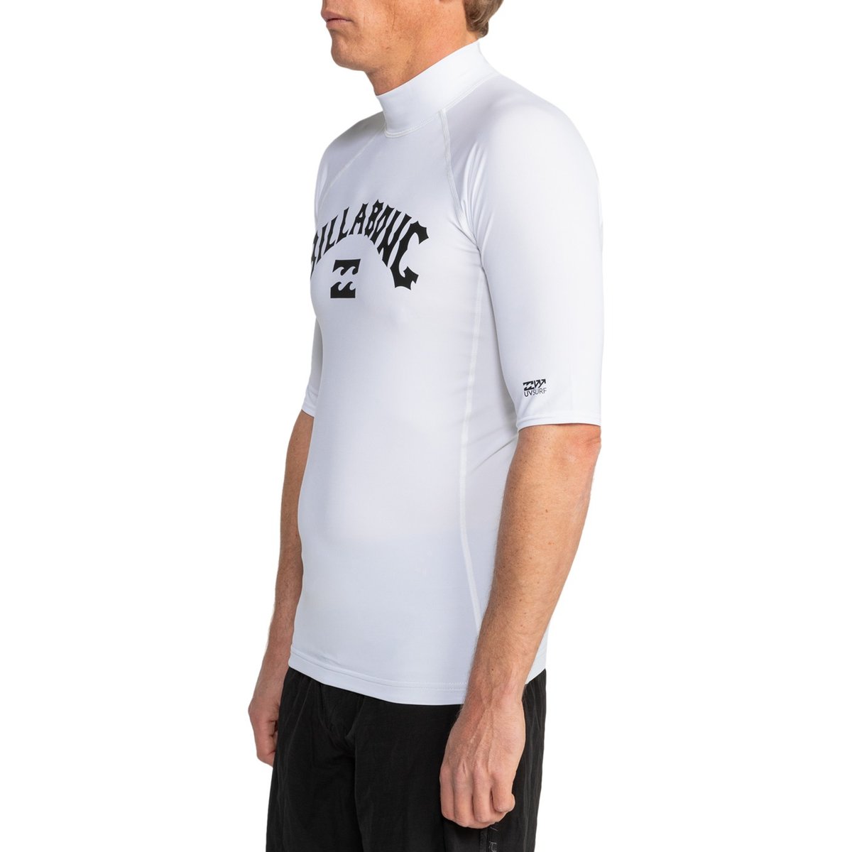 T-shirt de surf à manches courtes UPF50 LOGO SURF blanc white, BILLABONG