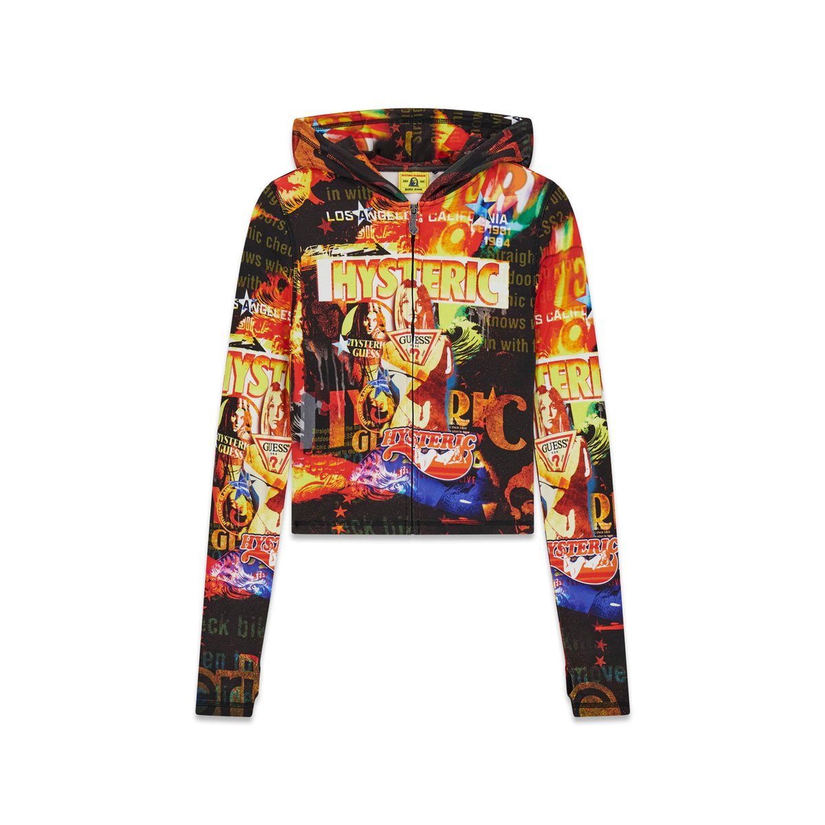 Sweatshirt Imprimée Hysteric Glamour fantaisie multicolore, GUESS JEANS