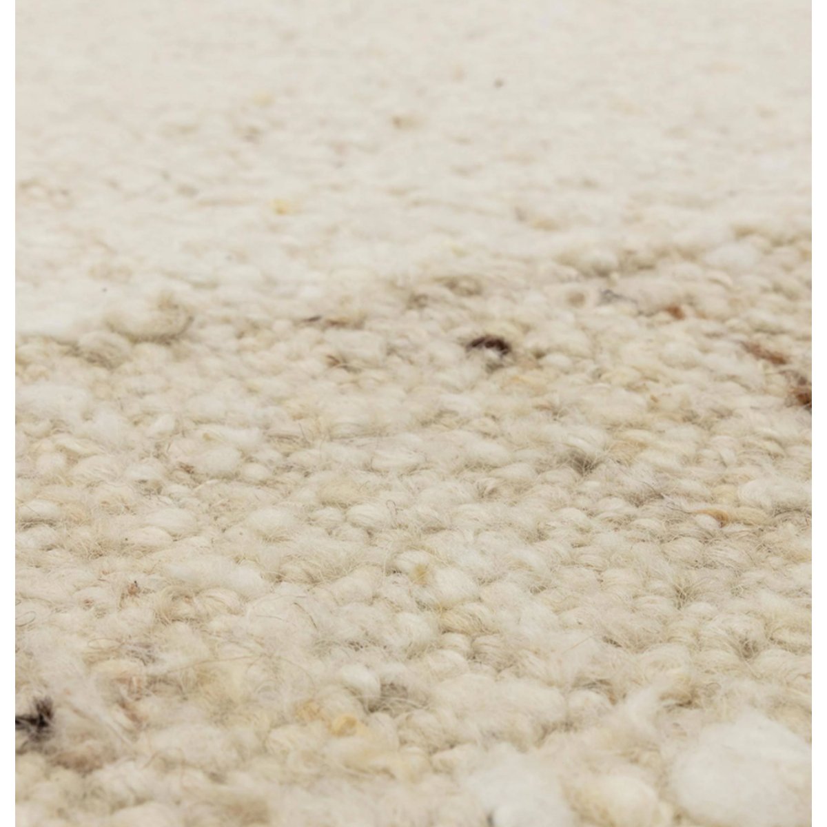 Tapis de salon en laine tissé plat RADDEL beige, NOVATREND