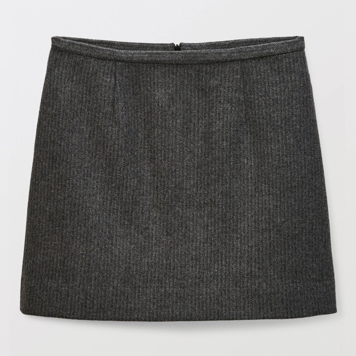 Jupe courte unie contenant de la laine requin, MONOPRIX