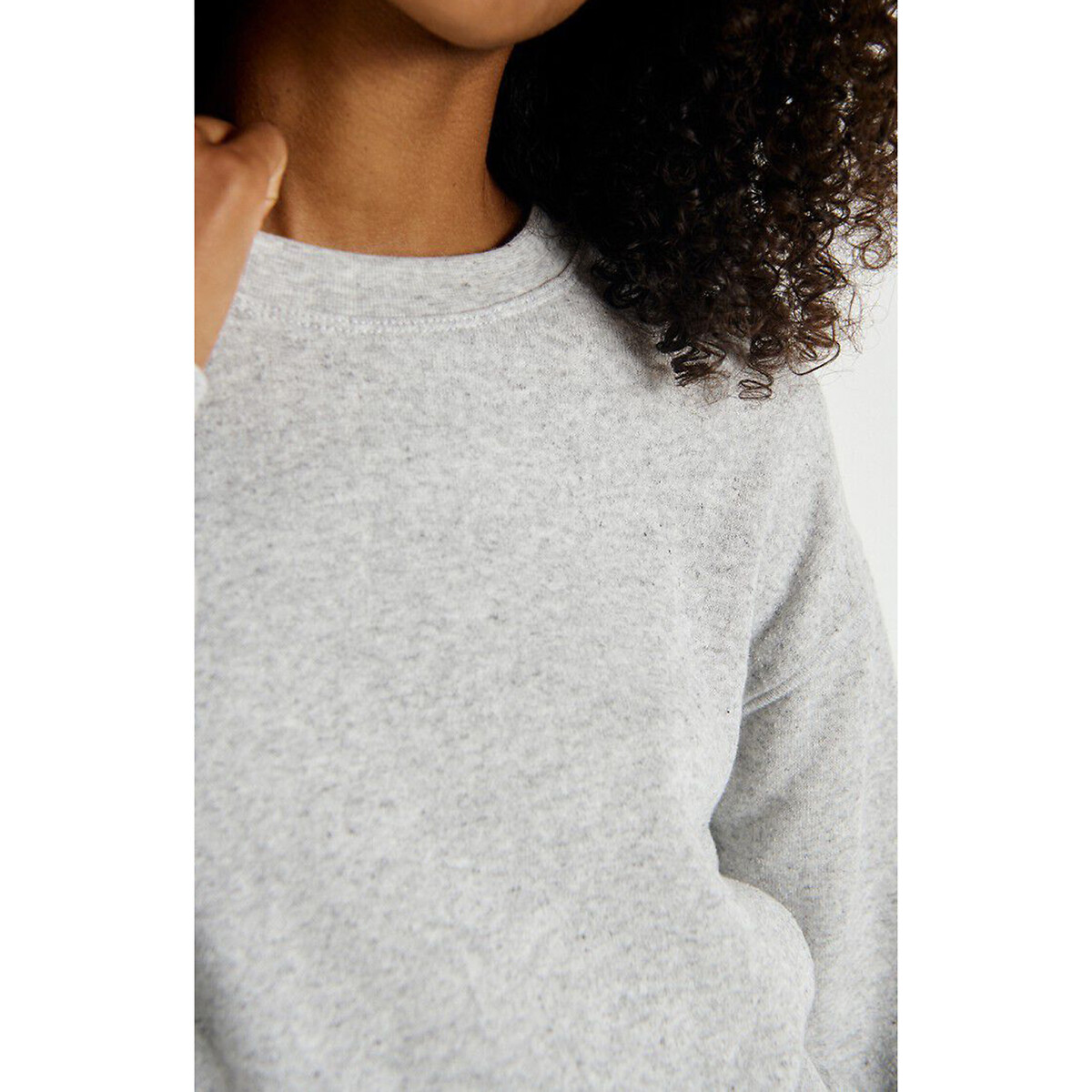 Evona Crew Neck Sweatshirt light grey marl, AMERICAN VINTAGE