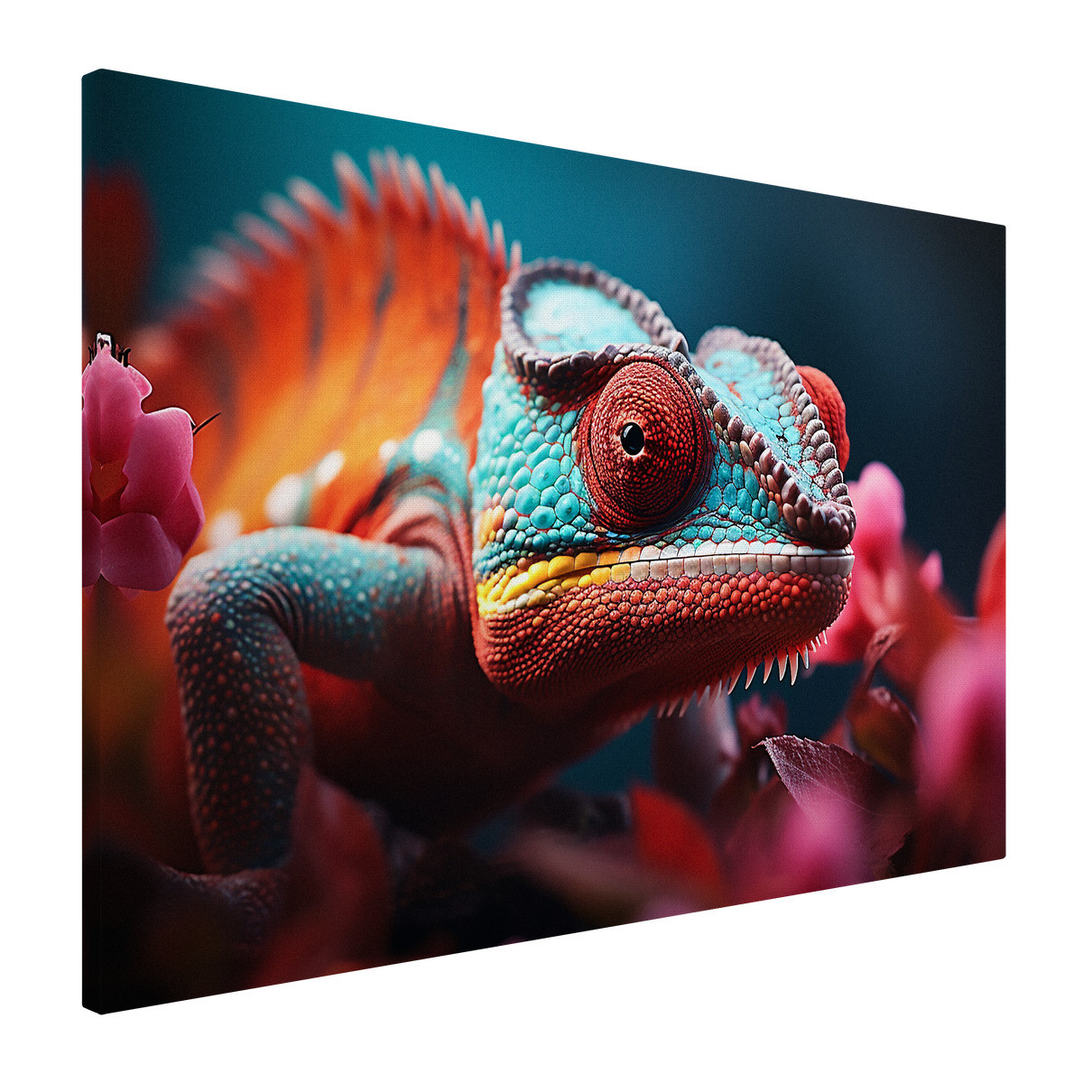 Tableau Sur Toile Caméléon Coloré ANIMAUX tableaux sur toile-rouge, CEANOTHE
