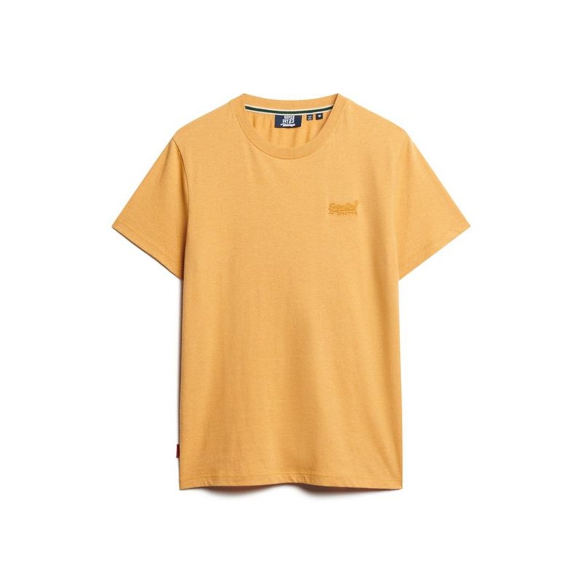 T-shirt col rond Vintage Logo ocre chiné, SUPERDRY