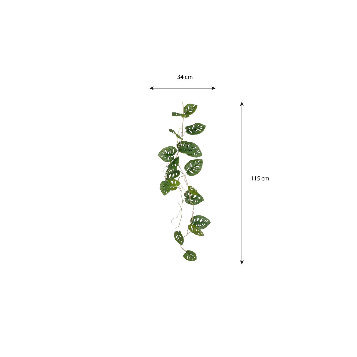Plante artificielle MONSTERA vert, MICA DECORATIONS