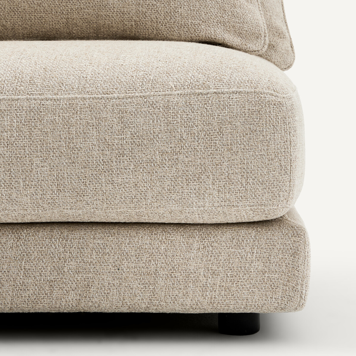 Linkes Sofa-Halbmodul, modular, aus Baumwollmischgewebe, TIBERIO ecru, AM.PM