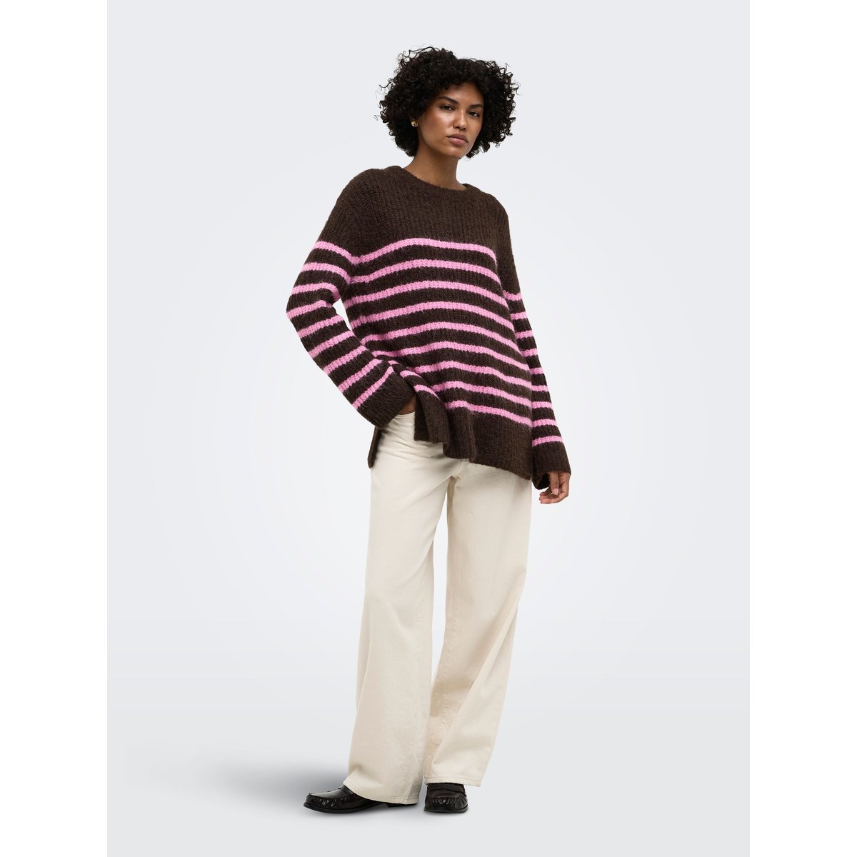 Pull En Maille coffee bean, ONLY