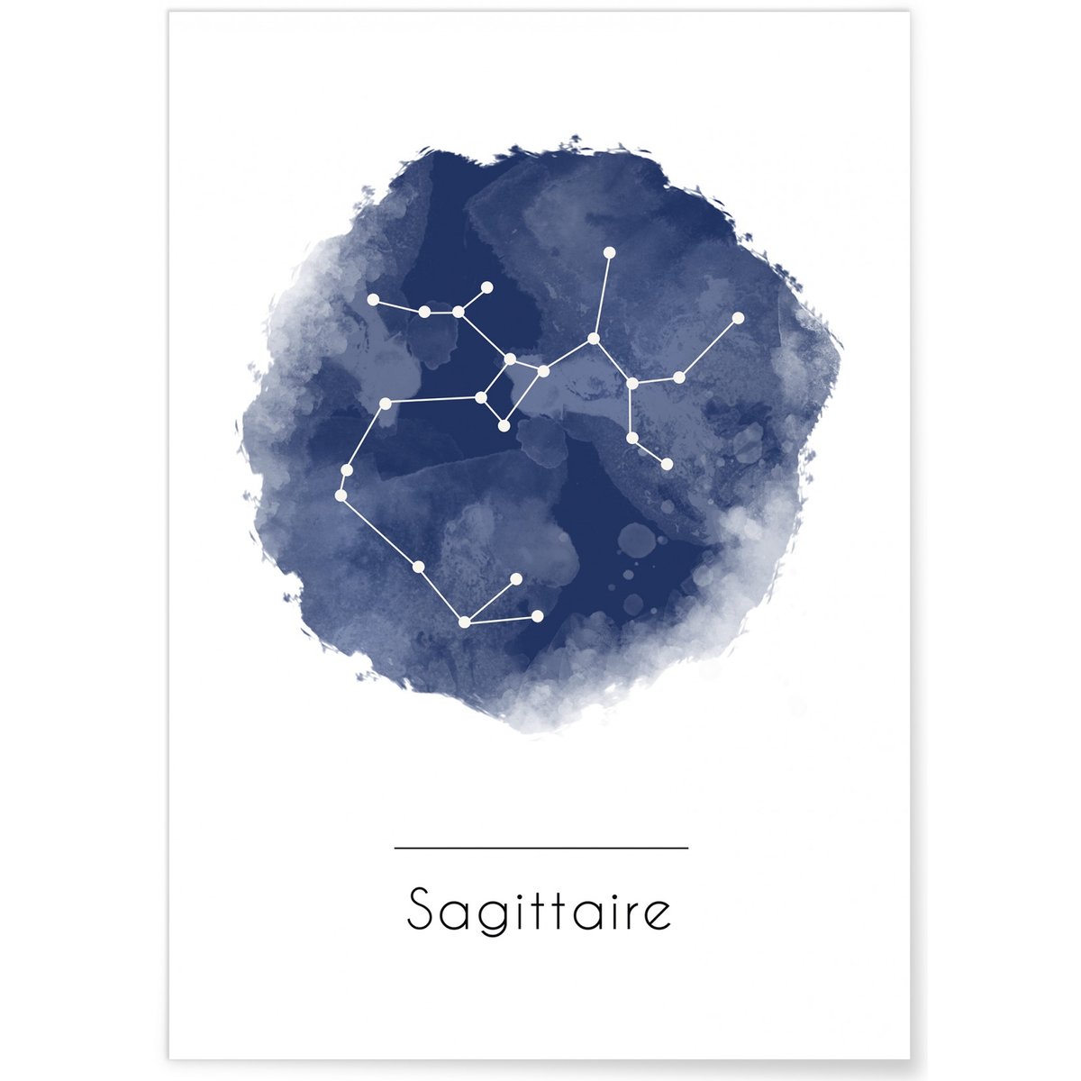 Affiche Sagittaire blanc, L'AFFICHERIE