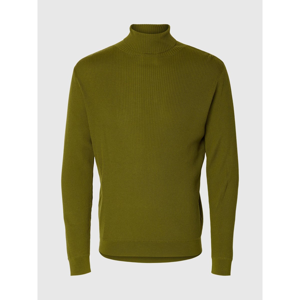 Col Roulé vert - avocado, SELECTED
