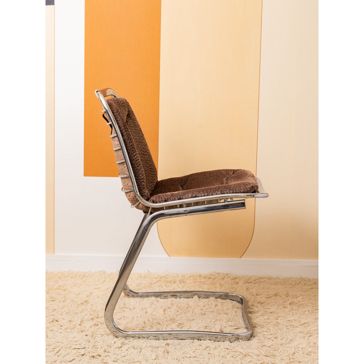 Lot de deux chaises design Alma N°1993 - Bon état argenté, DEBONGOUT