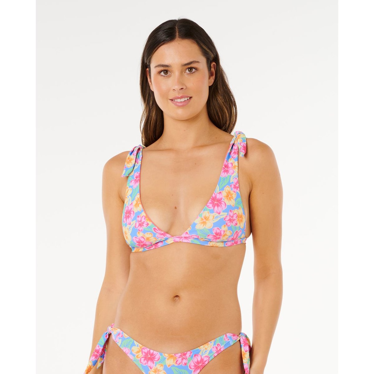Haut de maillot de bain Deep V Malibu Cove bleu, RIP CURL