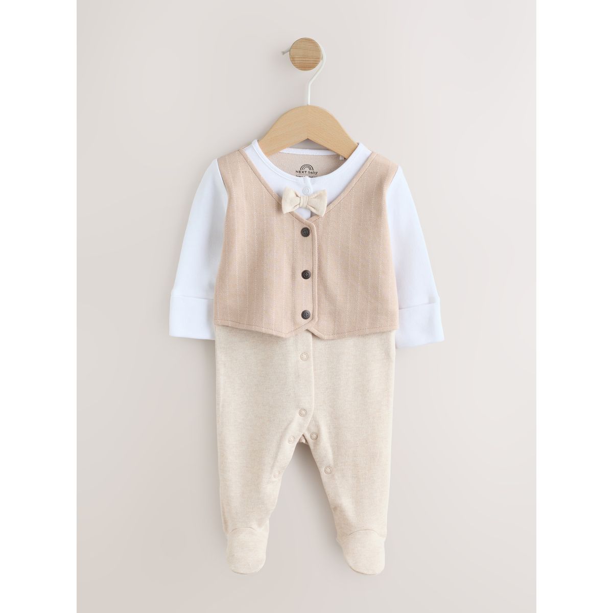 Dors-bien habillé à nœud papillon pour bébé naturel, NEXT
