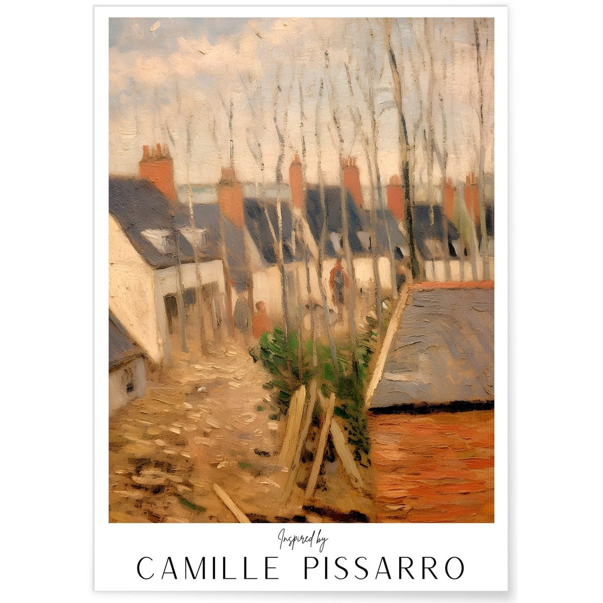Affiche Camille Pissarro n°5 blanc, L'AFFICHERIE