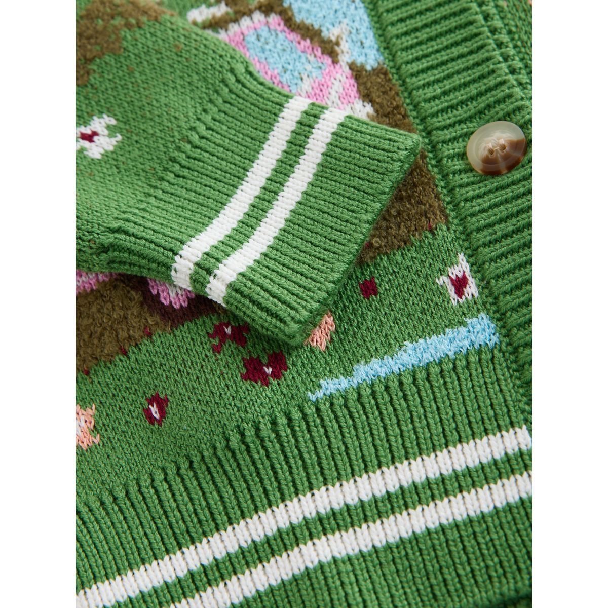 Cardigan avec van vert, NEXT