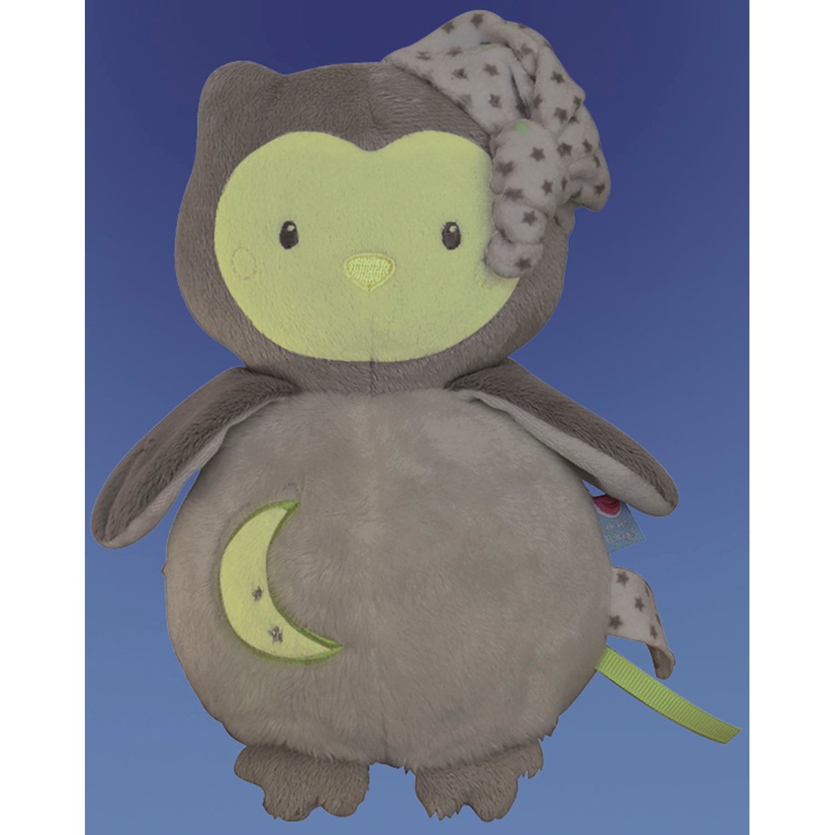 Doudou magidoux chouette grise anis gris, SUCRE D'ORGE