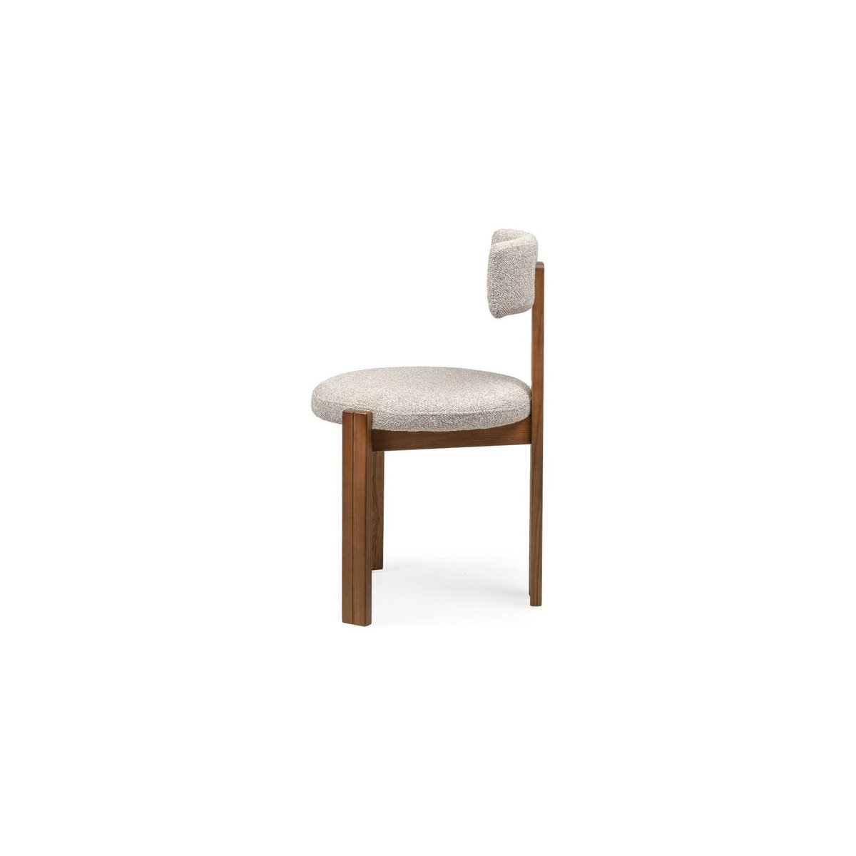 Chaise de salle à manger collection MARTIN beige crème et brun chaud, RECOLLECTION