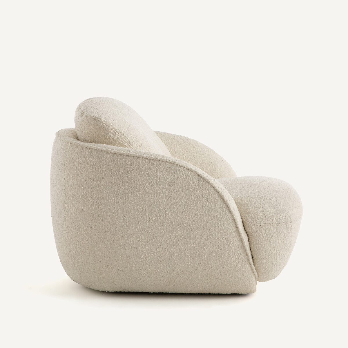 Poltrona a sfera XL, tessuto bouclé, ALPINE ecru , AM.PM