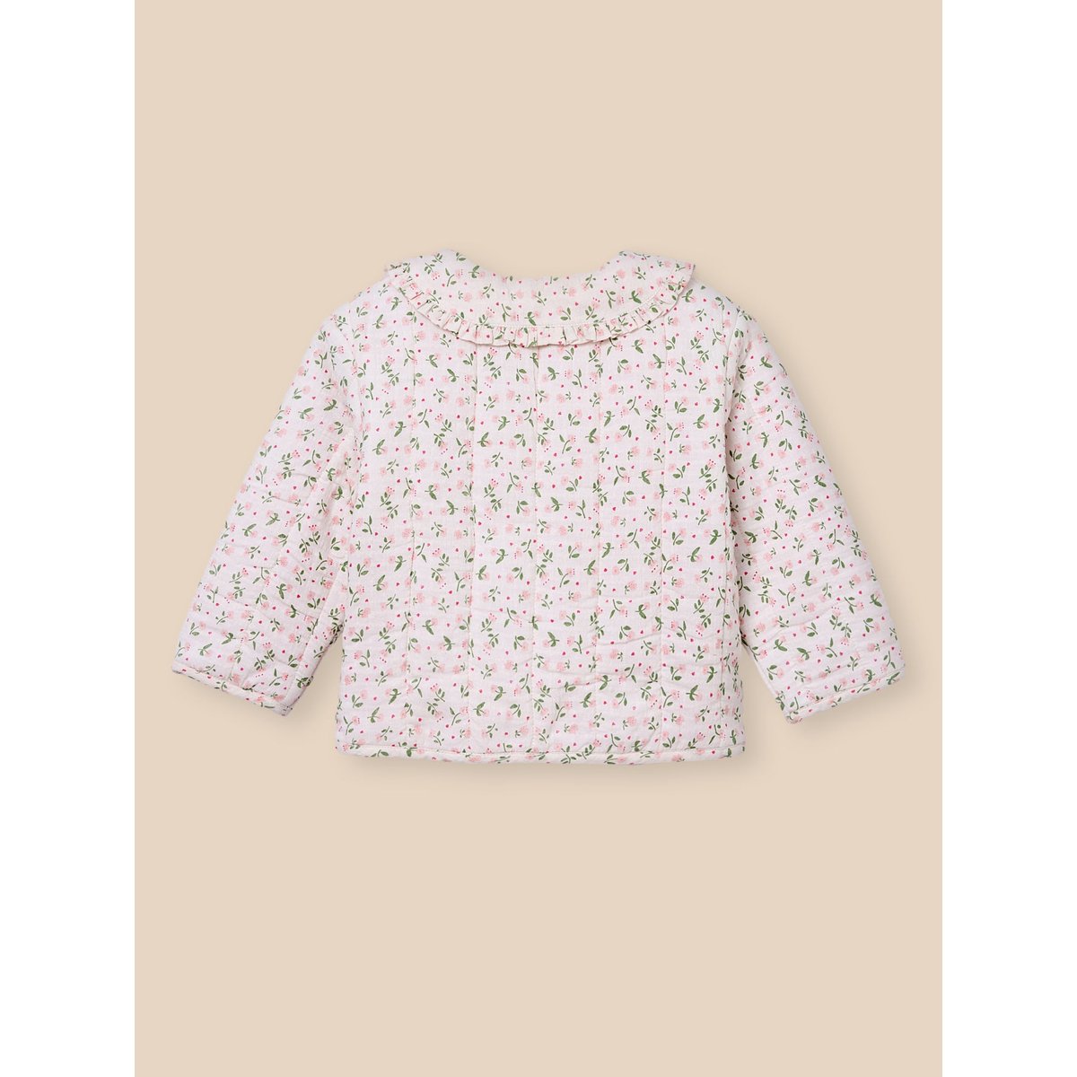 Veste boutis en seersucker imprimé camelia, CYRILLUS