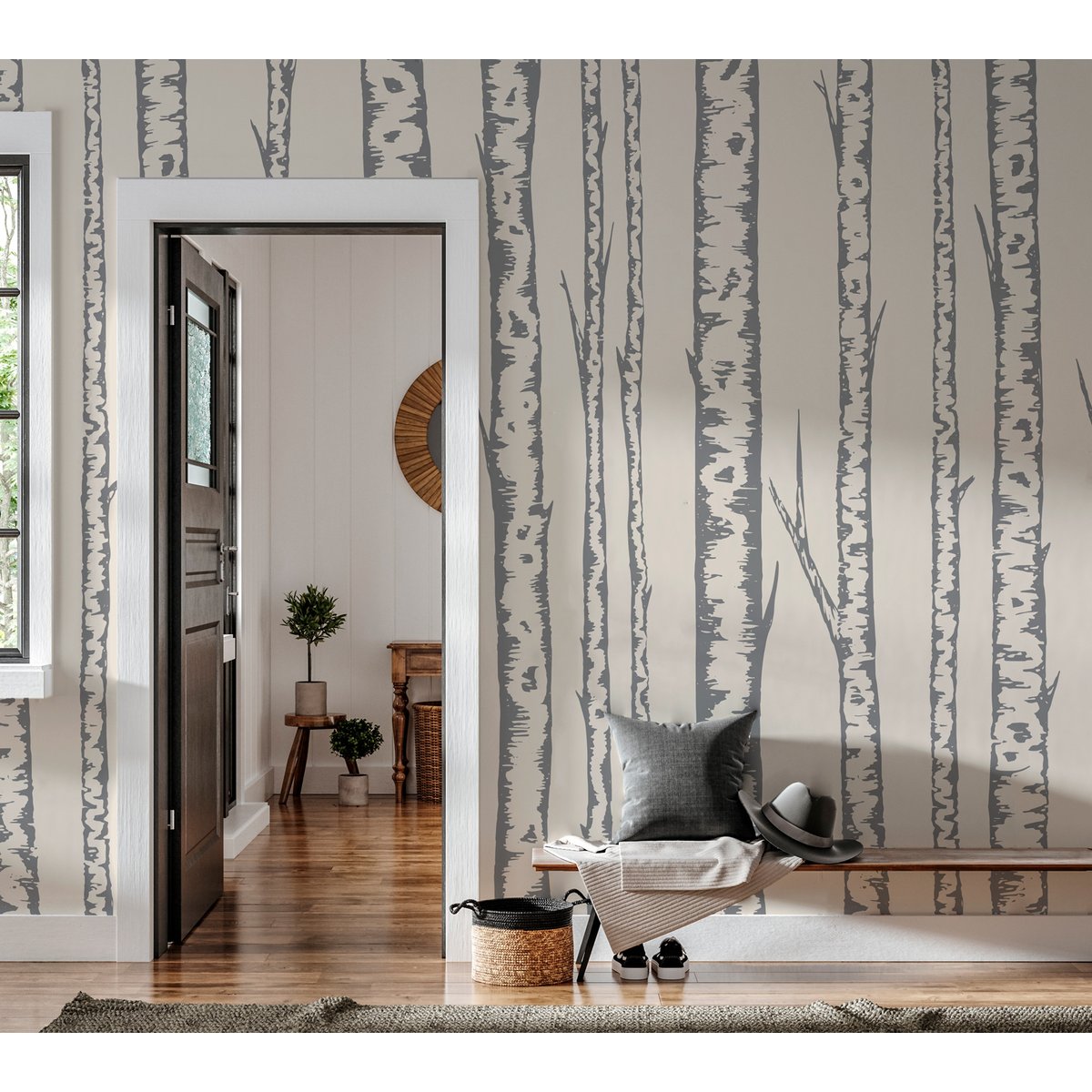 Papier peint panoramique SYLVAIN multicolore, LE PAPIERS DE NINON